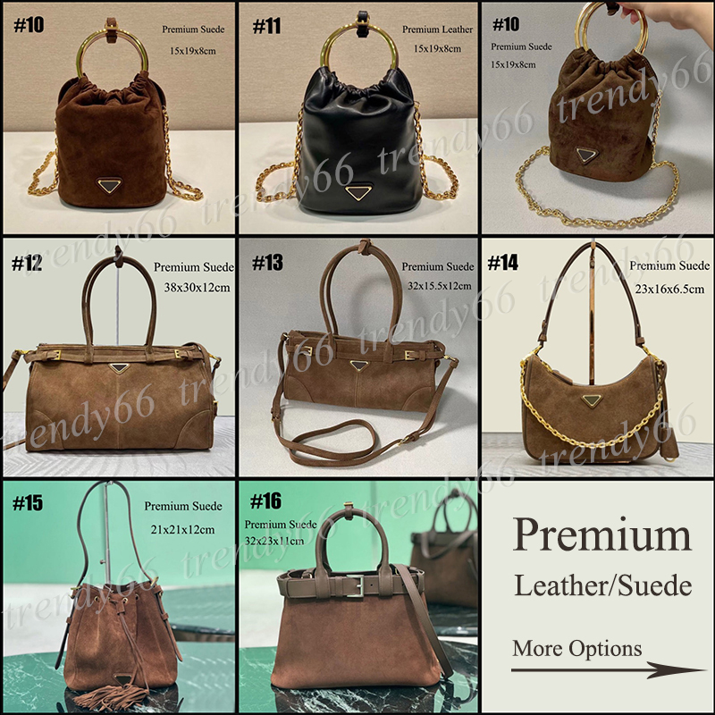 Premium Suede Leather Women's Shoulder Bag Mini Handbag Crossbody Bags