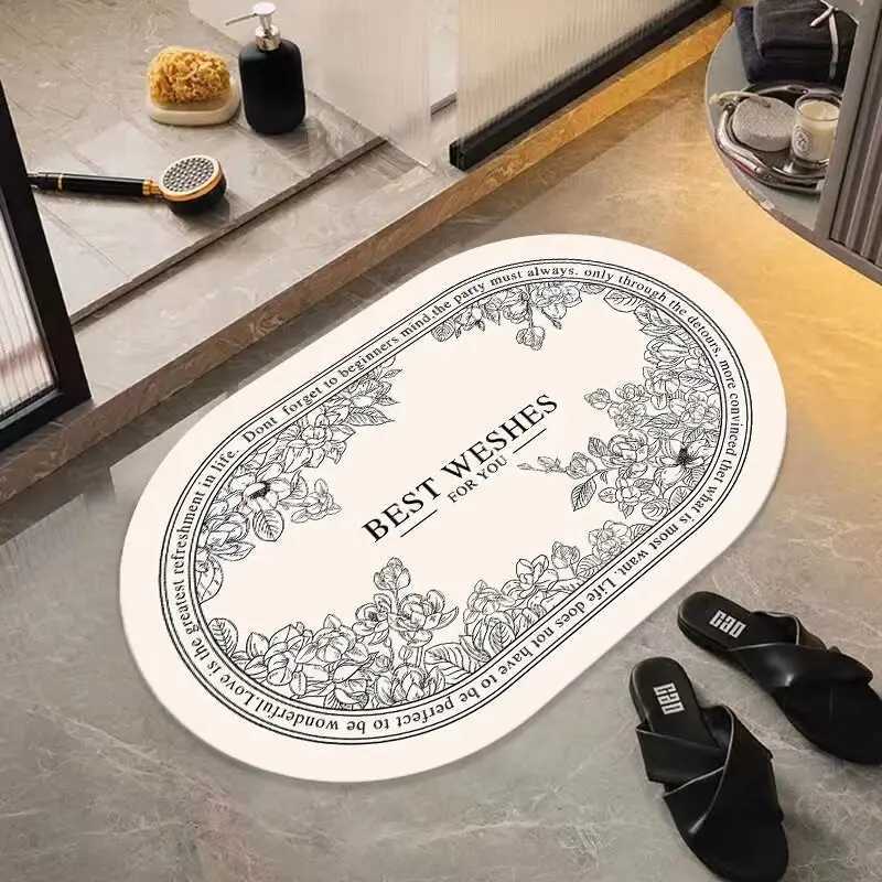 Toilet floor mat bathro door diat d absorbent mat quick drying non-slip mat entry door foot mat carpet H251129
