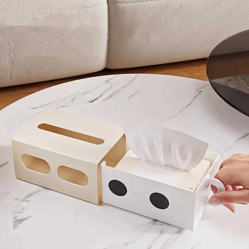 1PC Cute little plastic tissue box household daily desktop tissue box holder Bathro tissue placement box household items H251201