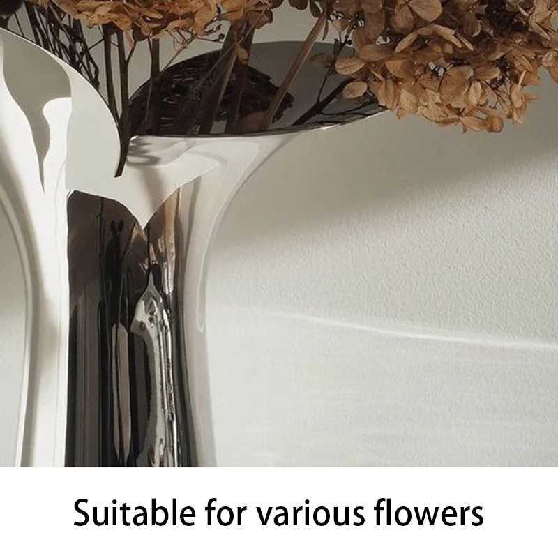 Modern Flower Vase Nordic Aesthetic Flower Bottle Desk Decorating Elegant Vases Ro Decoration Off Flowerpot Unusual Shape Y251201