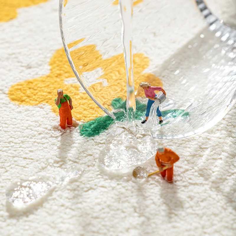 VIKAMA Cartoon Soft Imitation Cashmere Floo Rrug Bathro And Toilet Floor Mat Irregar-Shaped Door Carpet He Decoration H251129