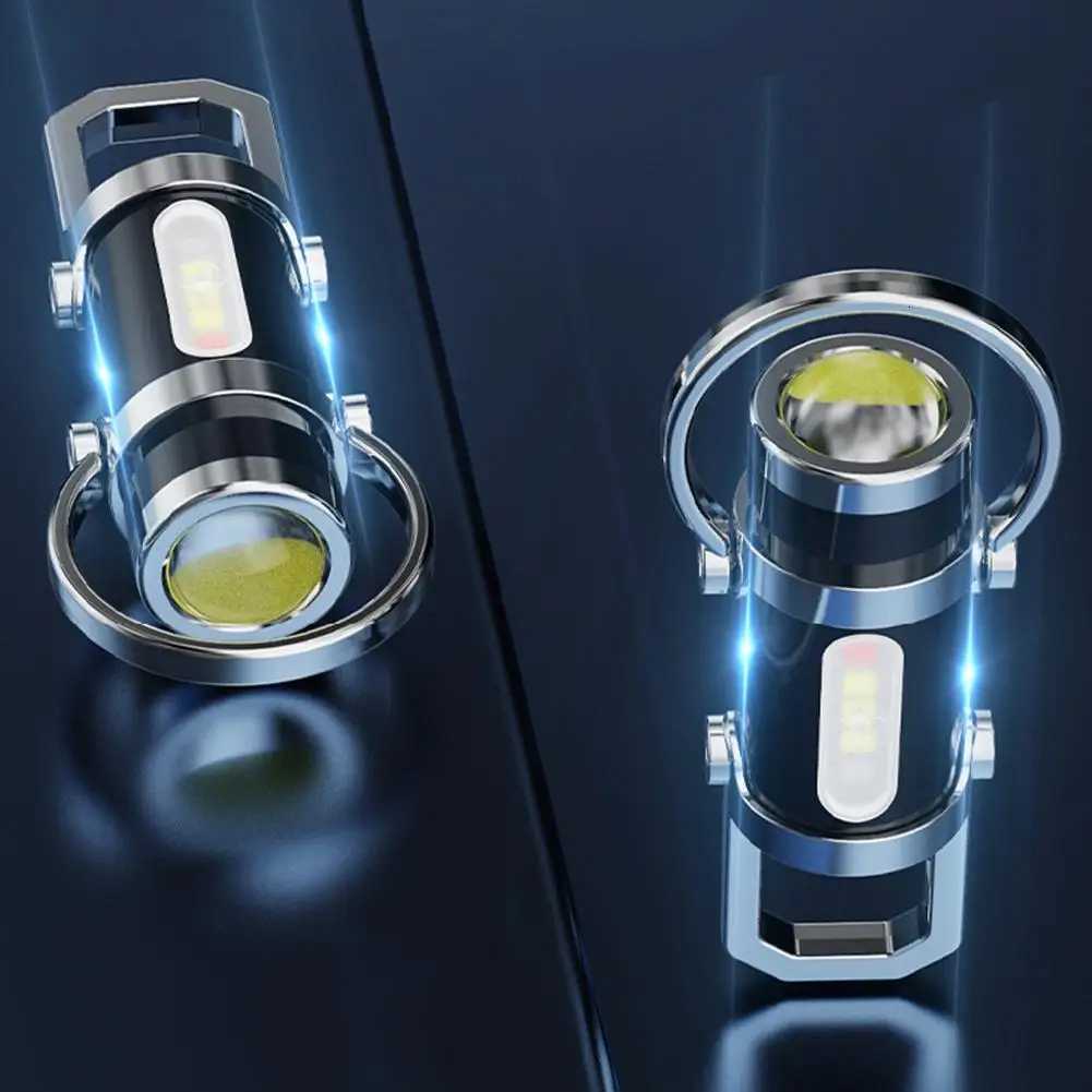 Portable Keychain Multi-Function Emergency Flashlight Outdoor Mini Flashlight Mobile Power for Outdoor Camping And Hiking Light M251201