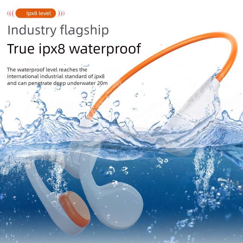 Famous Brand Cross Border X S Bone Conduction Swimming Bluetooth Earphones Running Professional Level Waterproof G Memory Sports Noise Cancelling