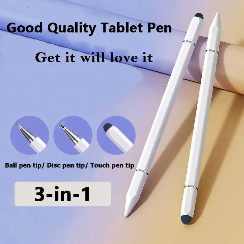 10Pcs Universal Tablet Stylus Pen 3 in 1 Drawing Sn Capacitive Touch Pencil for iPhone Mobile Phone C251201