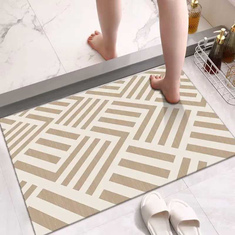 Bathro floor mat diat d water-absorbing and anti-dirty cushion toilet non-slip carpet at the door of the bathro H251129