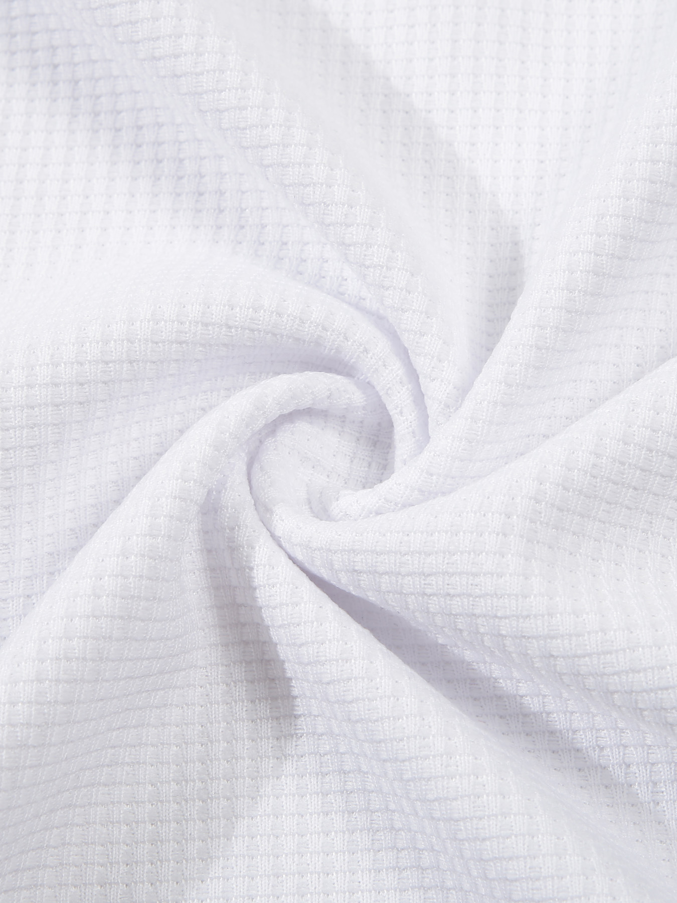 New Mens Waffle Knit Polo Shirt Long Sleeve Spring Autumn Double Layer Stand Collar Casual Men Shirt European size: S-2XL