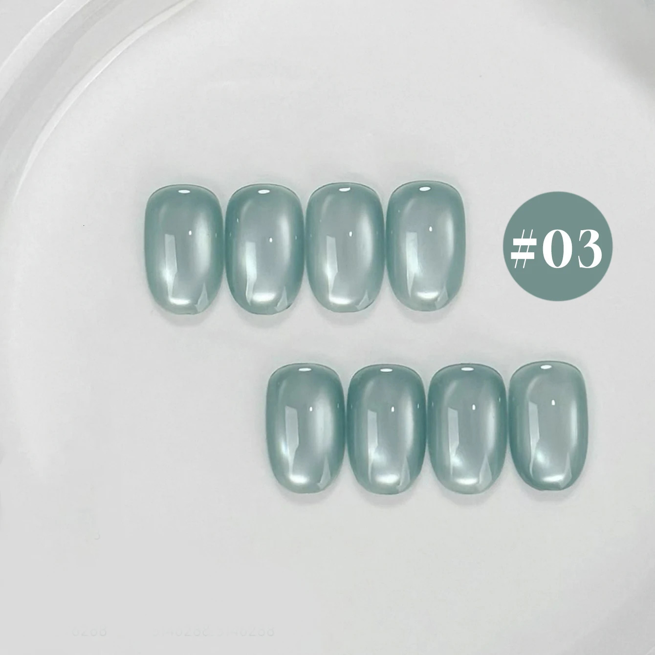12ML 110pcs Summer Sea Salt Mint Series Blue Green Glass Bead Cat Eye Magnetic Gel Nail Polish Halloween Nails 251114