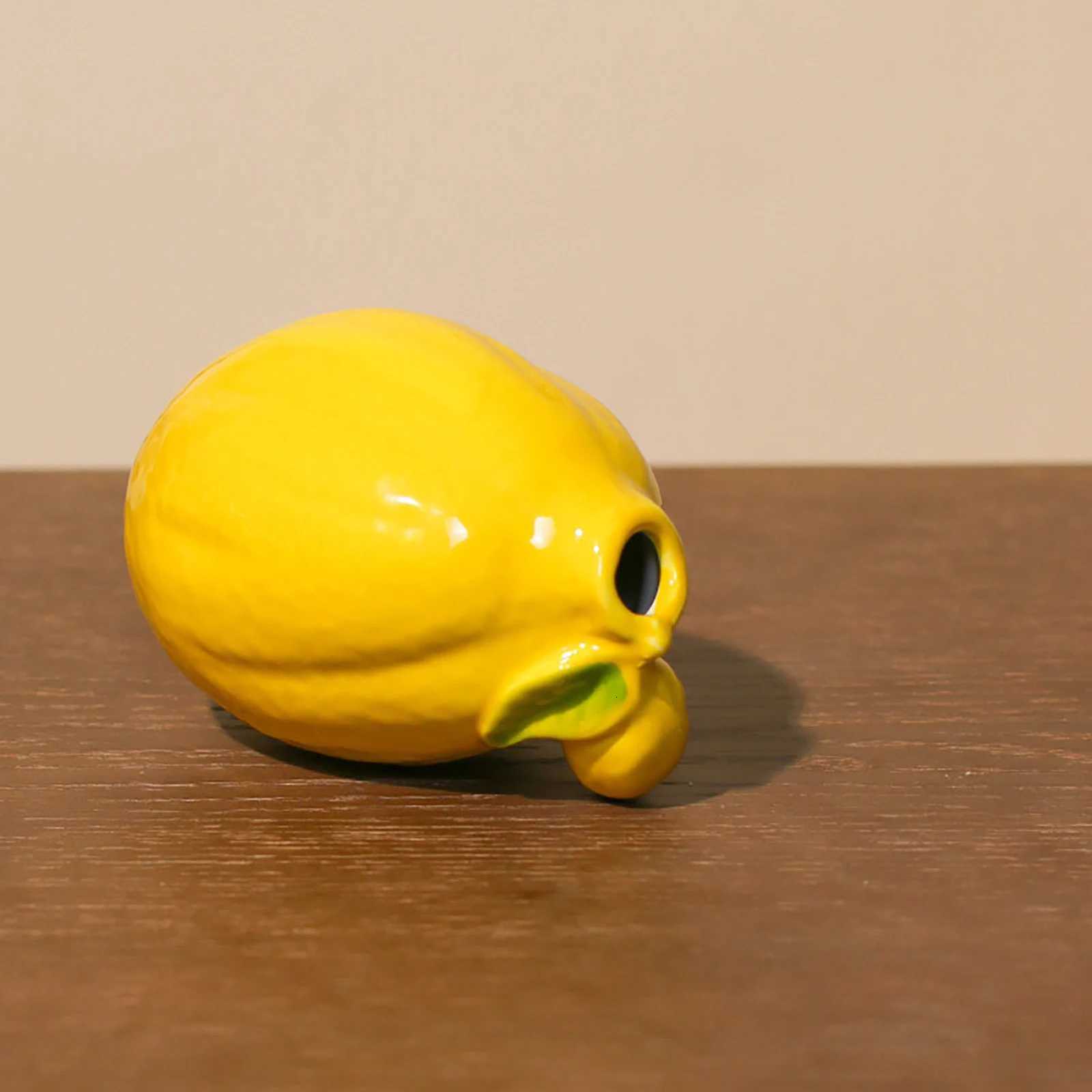 Lemon Ceramic Vase Nordic Ins Feng Shui Ctivation Flower Vase He Fresh Desktop Decoration Crafts He DIY Decor Y251201