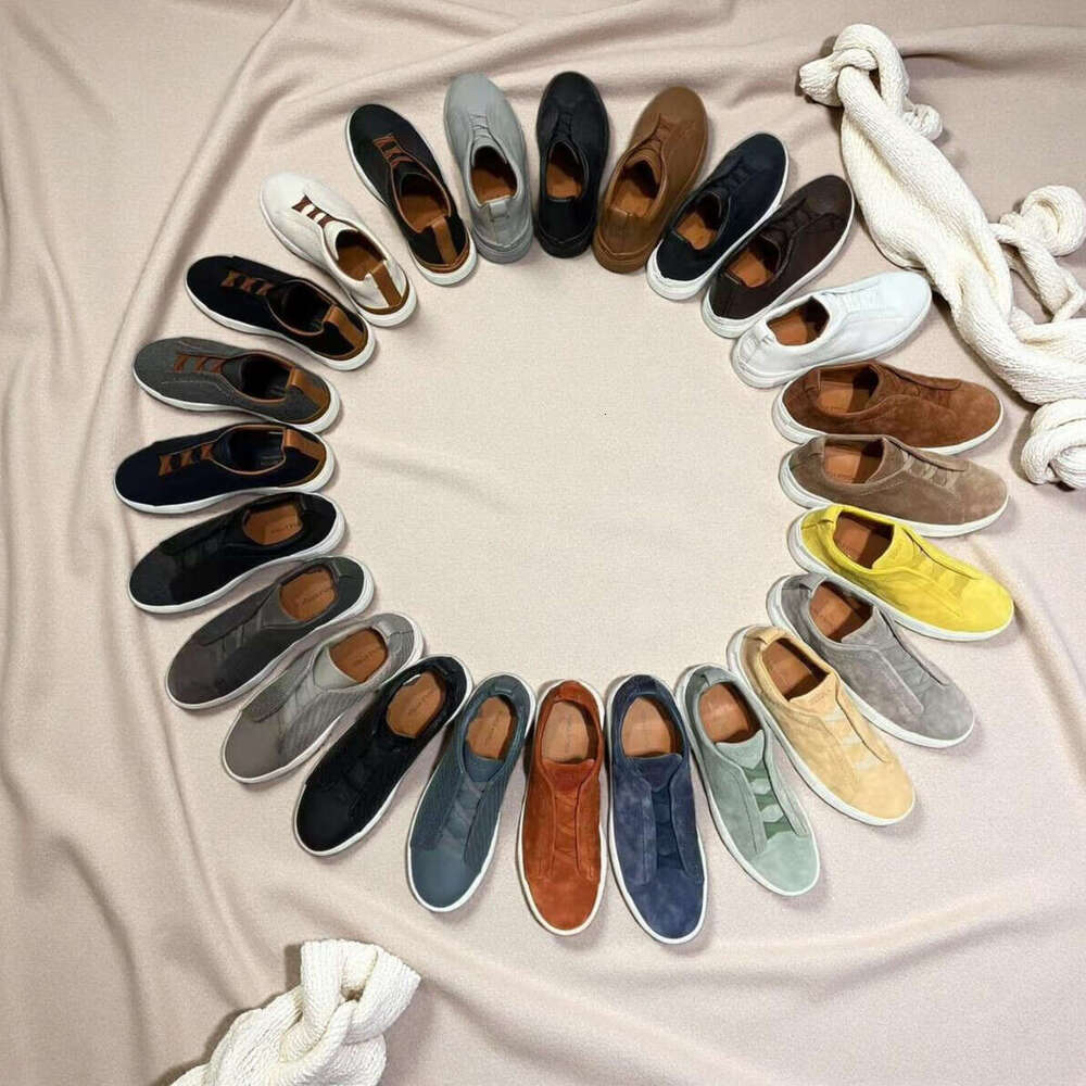 Zegnashoe Dress Business Casual Party Outdoor walk black Shoe Designer Shoes Men Ermenegildos soft Lace-Up top Quality Leather Chunky Sneakers Formal Trainers