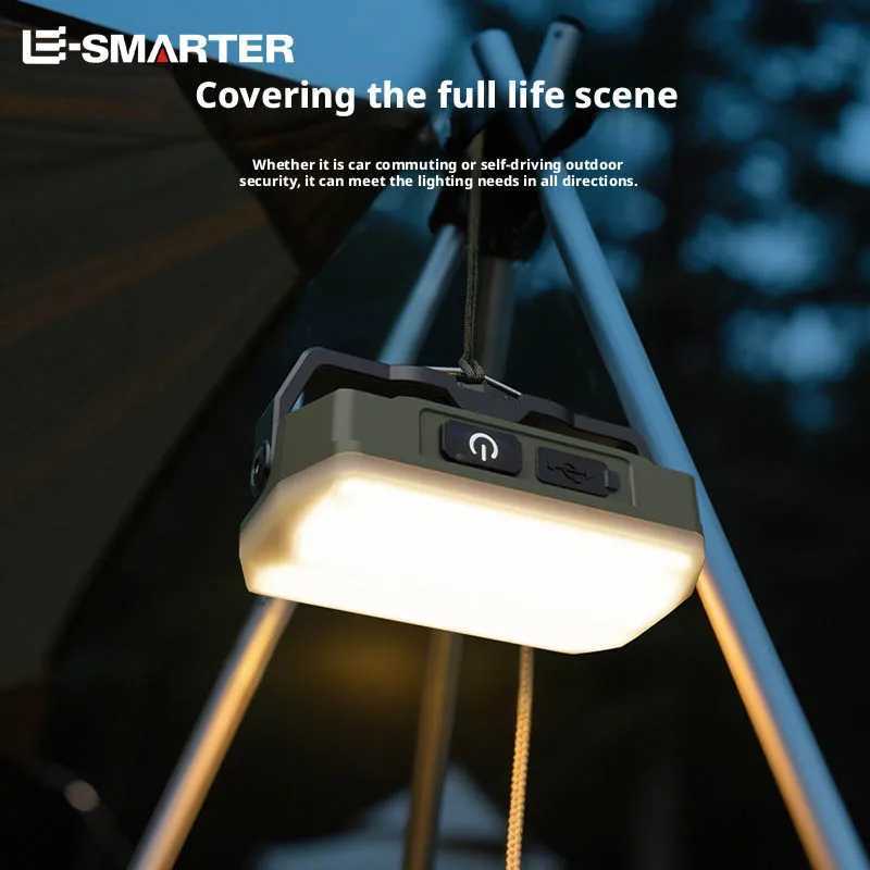 Portable Outdoor Camping Lantern Super Long Battery Life Rechargeable Emergency Light Strong Magnet Work Light for Repair M251201