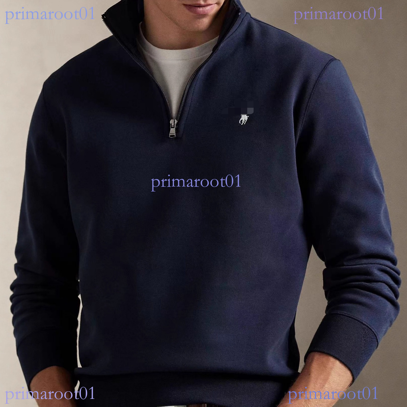 Bear Sweatshirts Men's Sweatshirt Designer Men Half Cardigan Stand Collar Spring Autumn Embroidered Trendy Casual Ribbed Zipper Hoodies 899