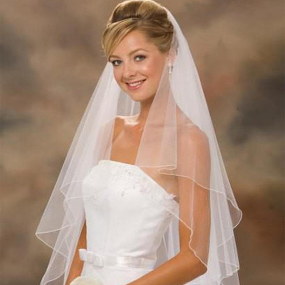 Wholesale Fashion Short Tulle Veils With Comb White Ivory Bridal Two Layer Veil For Marriage Wedding Hair Accessories For Bride Party Lg0724 Youmaidre