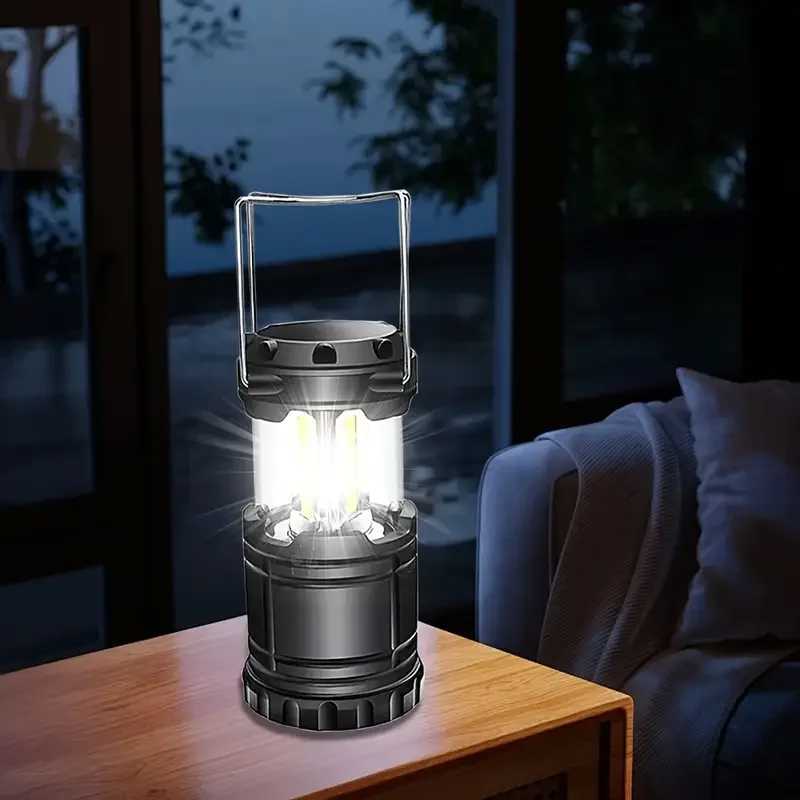 Tent Lamp LED Portable Lantern Telescopic Torch Camping Lamp Outdoor Waterproof Emergency Light Battery Powered M251201