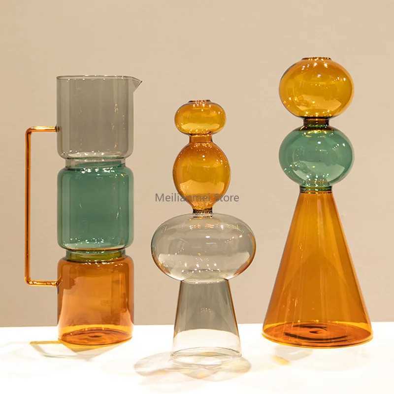 Stai Vase Double Glazing Hydroponics Terrarium Floral Arrangement Accessories Flower He Decorationgift Y251201