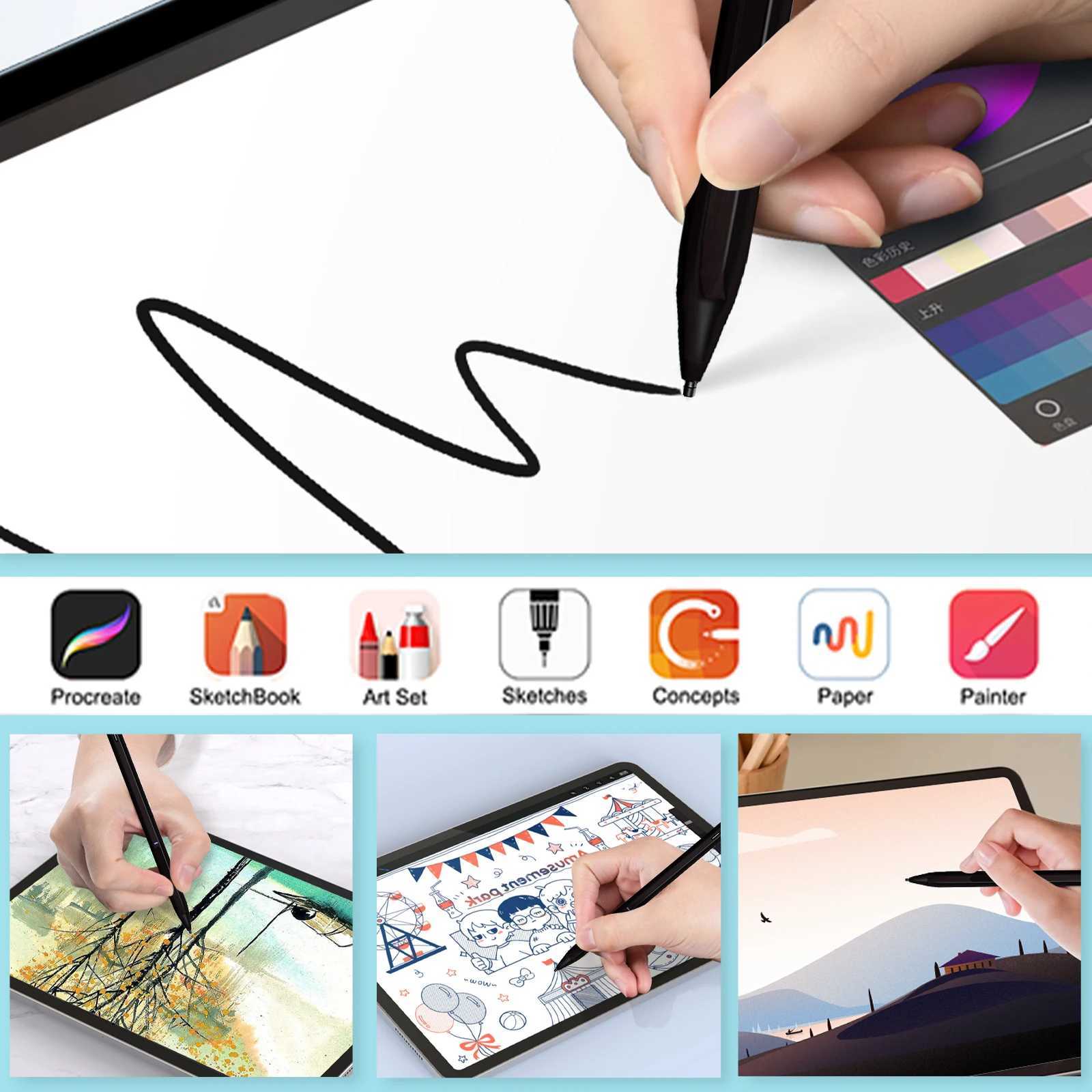 Stylus Pen for Surface USB-C Charging 4096 for Surface Pro 8 7 6 5 4 3 X/ Surface 3/Go 3 2/Laptop 4 3 2/Book 3 2 1 C251201