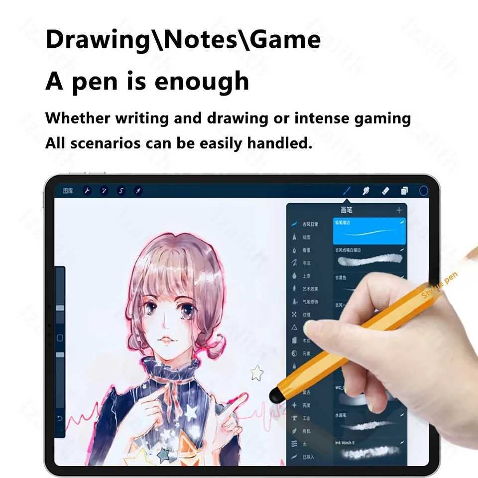 Touch Pen For Tablet Universal Pencil Capacitive Stylus Double Dual Silicone For iPad Android Smart Phone C251201