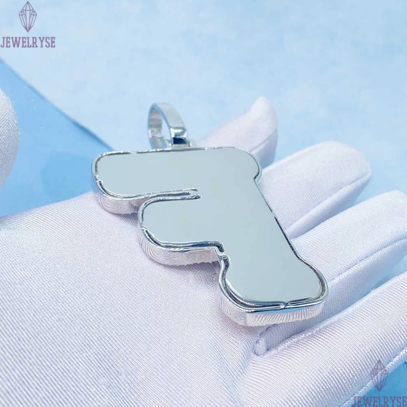 sterg sier fashion jewelry pendent necklaces hiphop moissanite dia custom letter pendant for gift