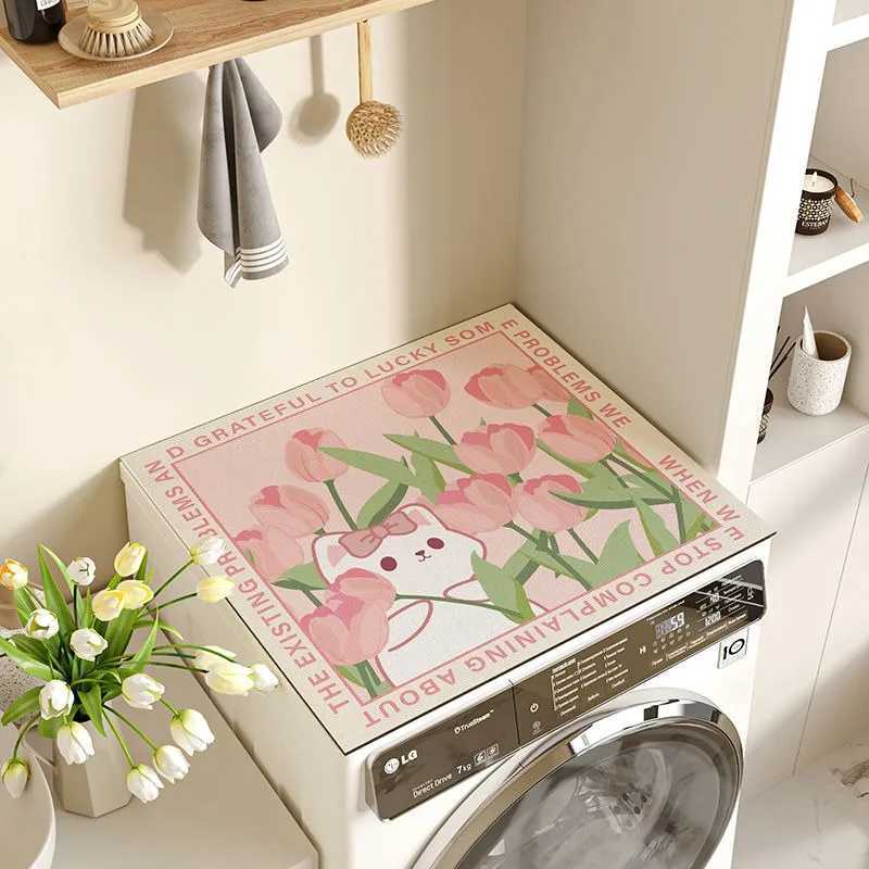 Drum washing machine dust pad diatomaceous earth water absorbing anti slip sunscreen pad refrigerator dust pad Y251201