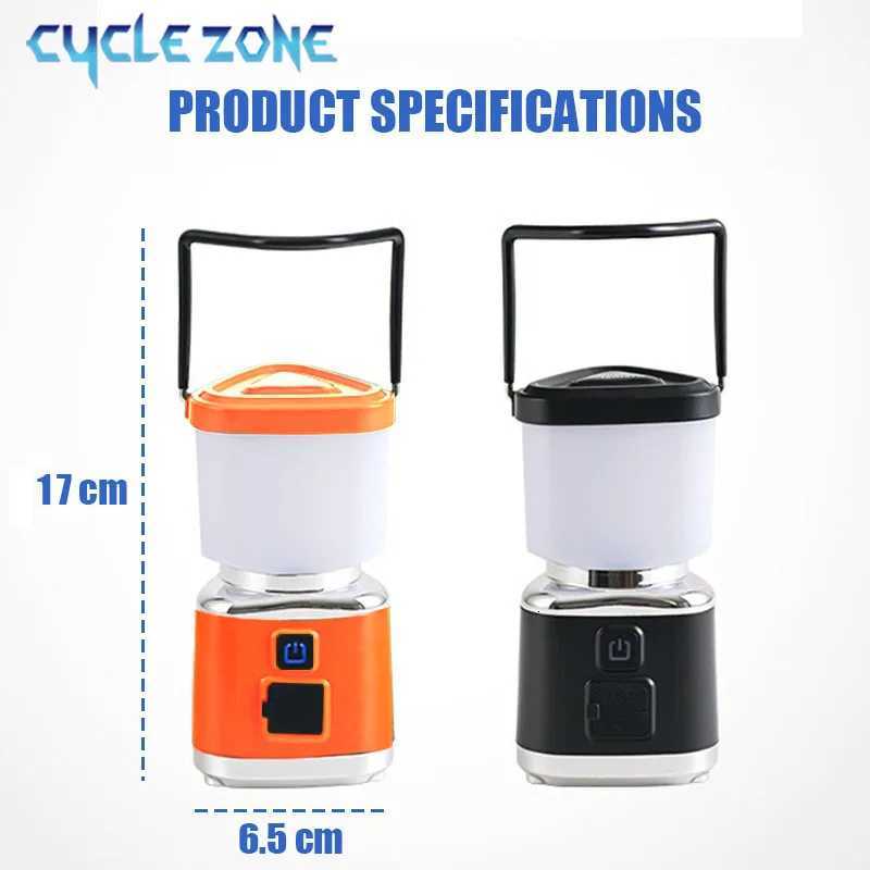 Portable Camping Light TYPE-C Rechargeable Dimmable Hanging Tent Lantern Night Lights Outdoor Camping Fishing Emergency Lighting M251201