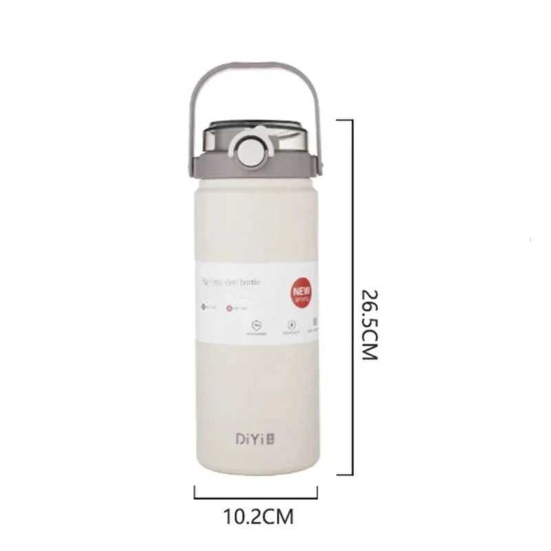 1L/12L Large Capacity Thermo with Straw Stainless Steel Thermal Water Bottle Keep Cold and Hot Thermos Cup Vacuum Flask H251201 W260226