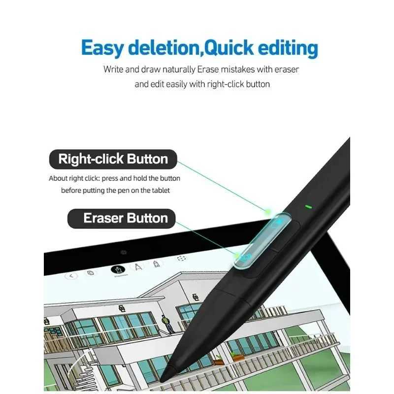 Slim Pen 2 For Surface Pro 10 8 9 4096 Palm Rejection Ink Stylus Pencil For Surface Laptop Stu 2 Duo 2 Asus C251201