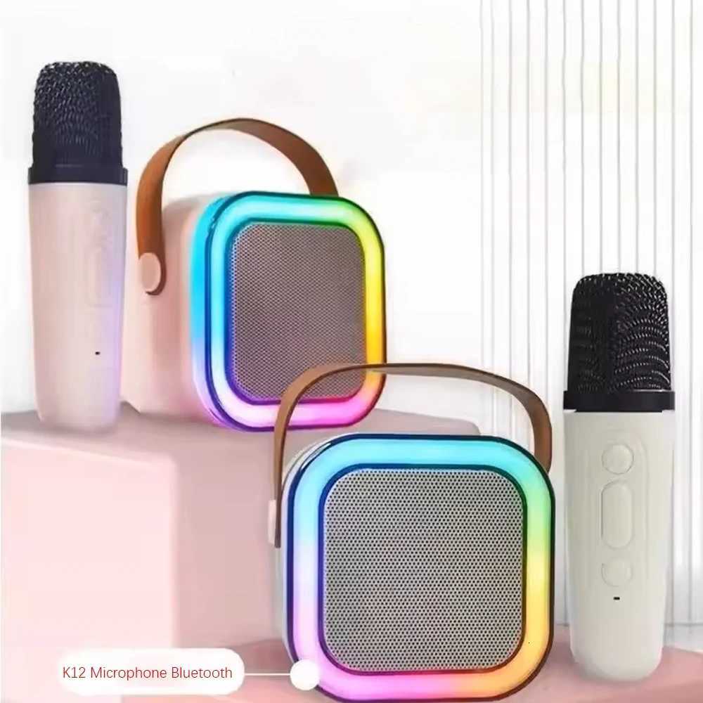 K12 Karaoke Hine For Children With 2 Karaoke Microphonesmini Karaoke System Karaoke Speaker Gift For Brithday C251201