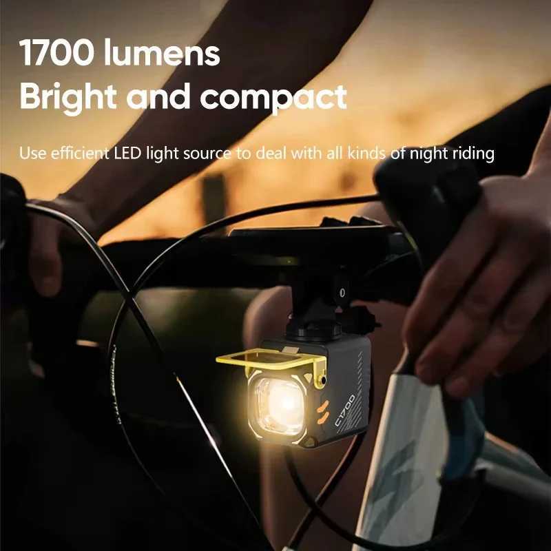 Bicycle Lights 1700LM High-brightness Bike Light 1800mAh Hanging Front Bicycle Light Wireless IPX5 MTB Road Bike Accessories M251201