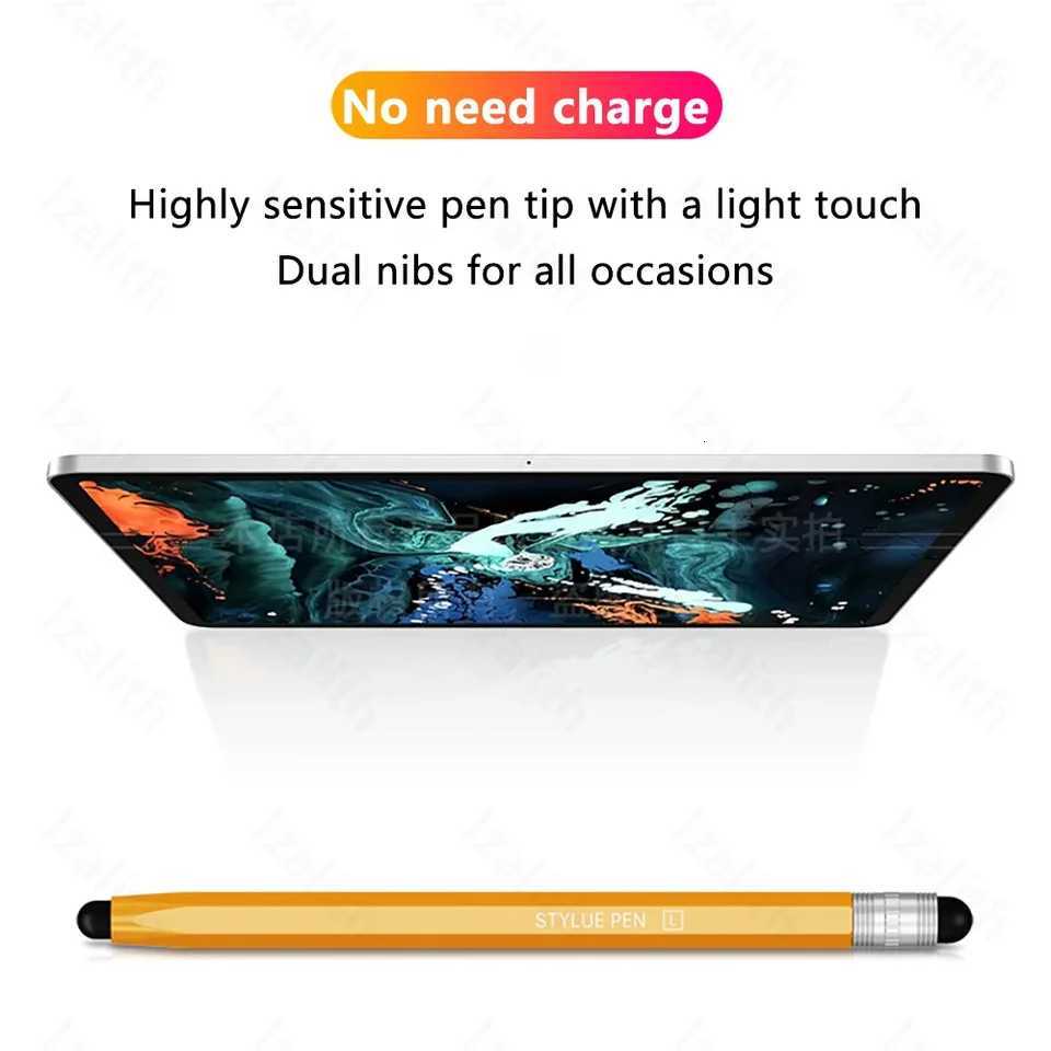 Touch Pen For Tablet Universal Pencil Capacitive Stylus Double Dual Silicone For iPad Android Smart Phone C251201