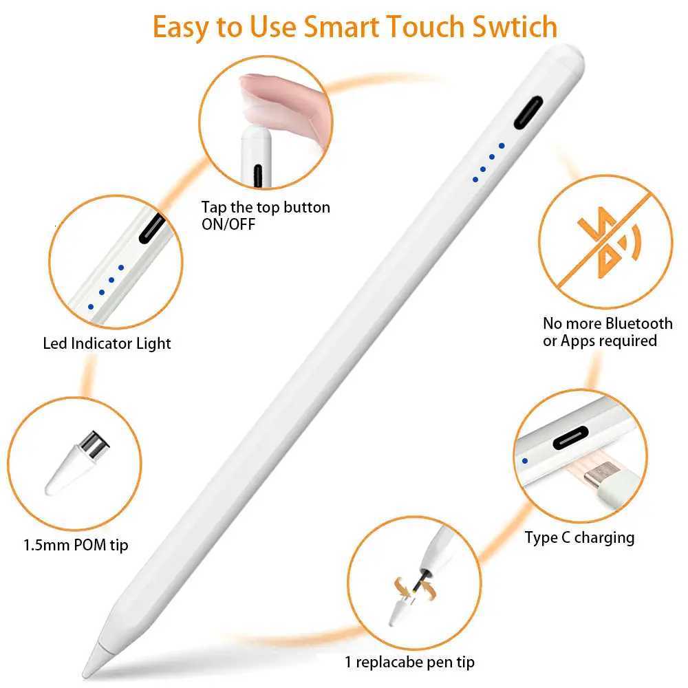 Stylus Pen For iPad Pencil 11th A16 Generation Pencil Palm Rejection Tilt Sensitivity Cpatible 2018-2025 iPad6-10th C2512014