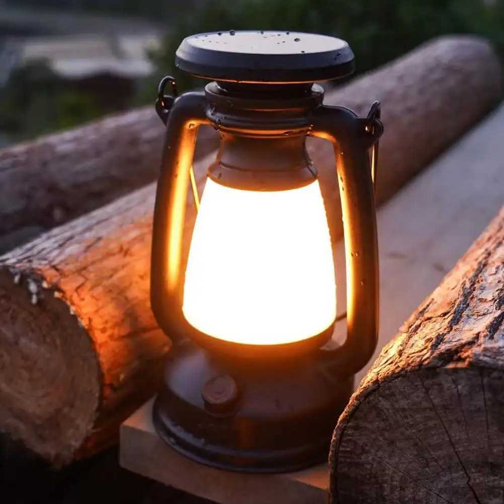 USB Rechargeable Camping Light Retro Horse Light Led Desk Lamp Charging Decoration Atmosphere Light Outdoor With Solar Charging M251201