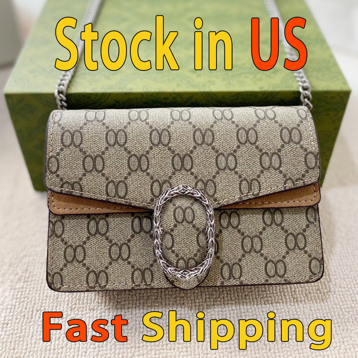 Luxury Designer Bag Mini Purse Shoulder Bags Classic High Quality Chain Fashion Bags Handbags Small Square Bag Luxury Womens Bag Ladies Brown Leather Bag