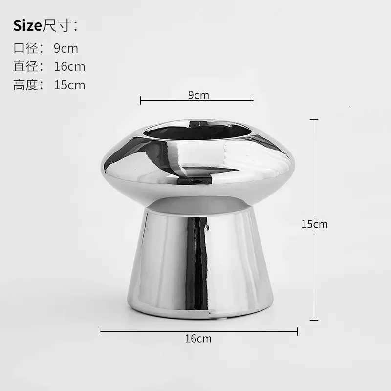 Minimalist Ceramic Vase Flower Arrangement Modern Creative He Decor Restaurant Dry Flower Arrangement Decorative Ornaments Y251201