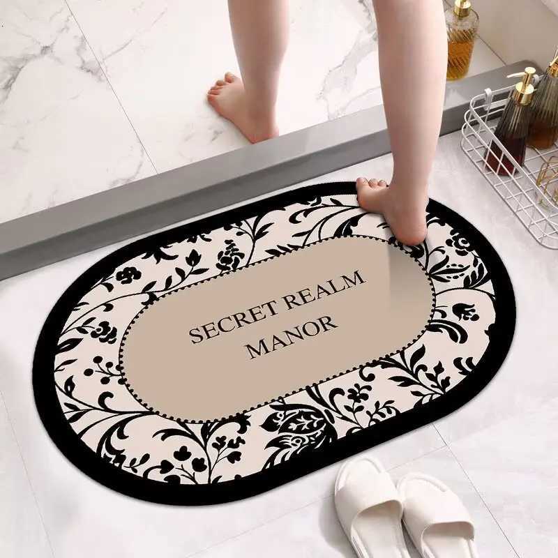 Soft diat d bathro absorbent floor mat non-slip quick-drying foot mat toilet door mat toilet carpet H251129