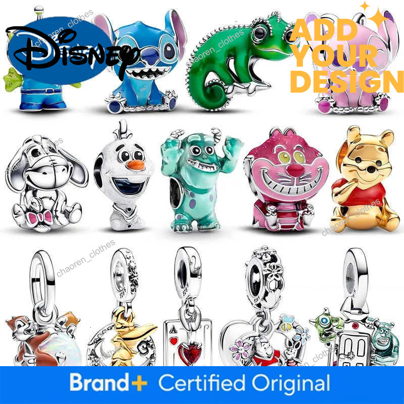 Disney custom New 925 Sterling Silver Pixar Toy Story Alien Charm Fits Bracelets Necklace For Woman Luxury DIY Jewelry Making Gift H251011