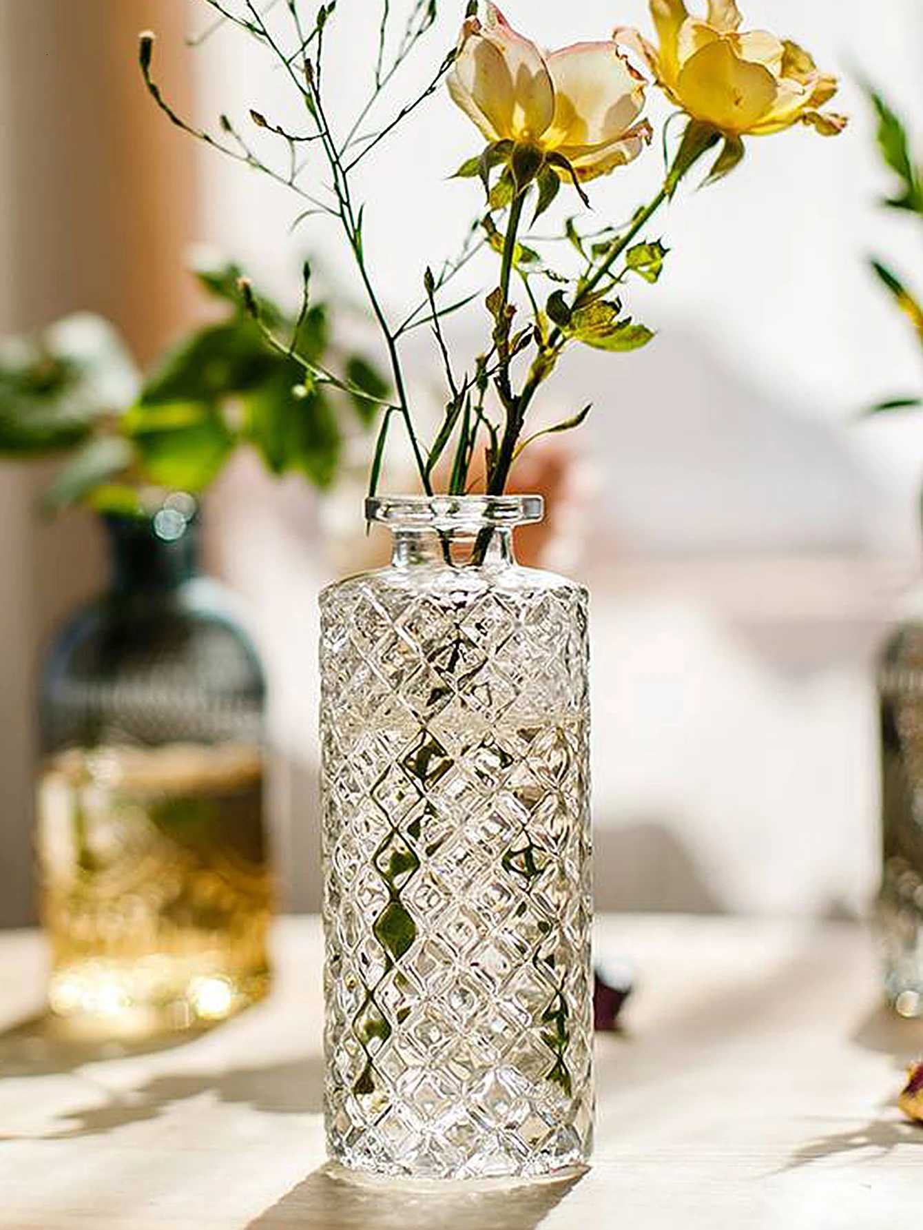Vase for Desktop Decoration Flower Vase He Decor Aesthetic Nordic Decorative Iems for He Vintage He Decor Gift Y251201