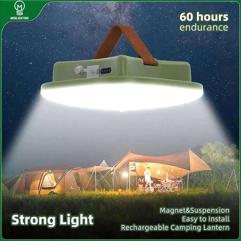 MOSLIGHTING Rechargeable Camping Lantern with Magnet Zoom Portable Torch Hanging Tent Lamp Work Maintenance Lighting Outdoor LED M251201