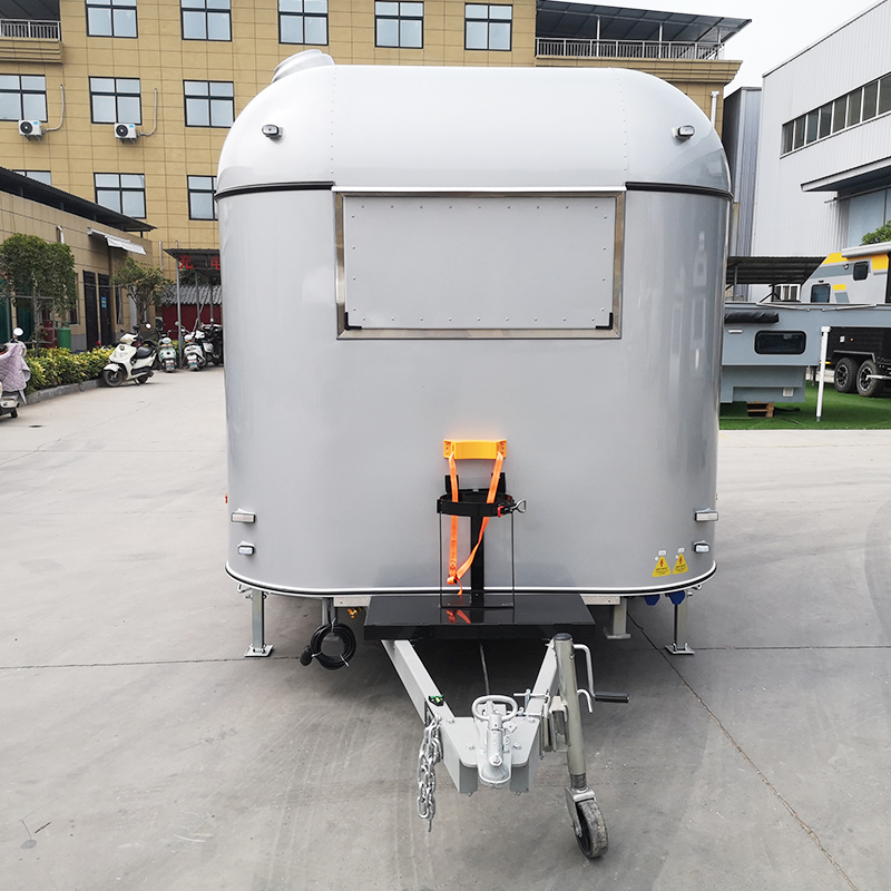 Compact Electric Food Cart: 4-Wheel Design for BBQ, Street Snacks, Cold Drinks & Milk Tea