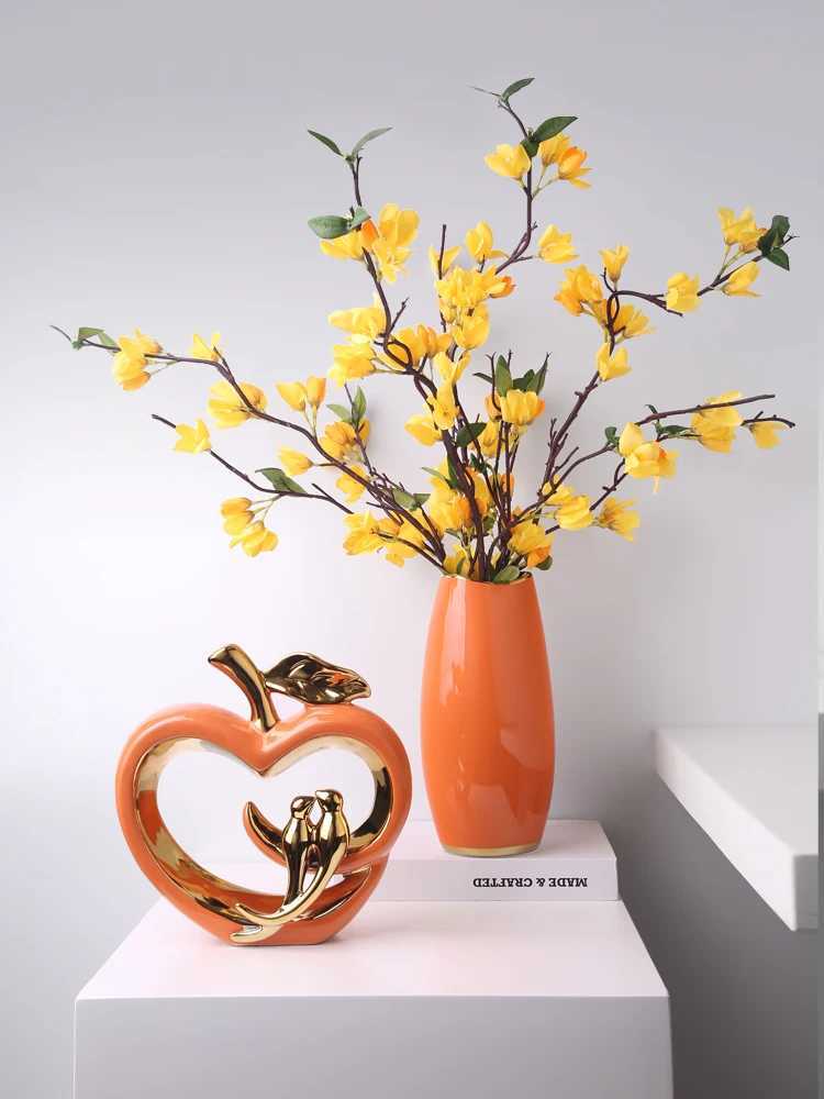Ceramic Hollow Crafts Golden Bird Simation Handicraft Furnishings He Decoration Accessories Figurines Y251201