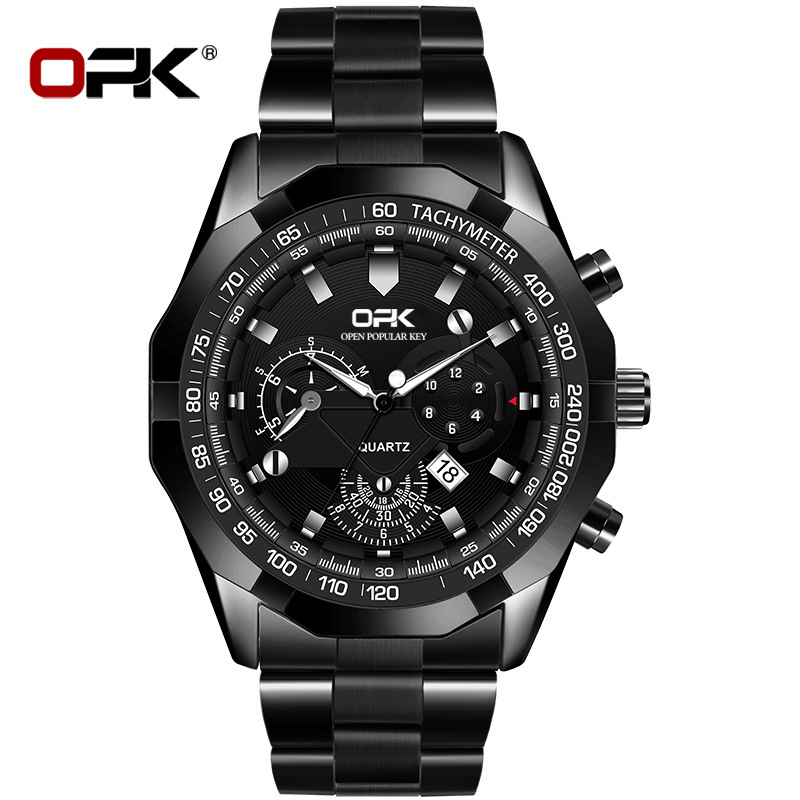 OPK Free Shipping New Designer Watch High-end Casual Calendar Quartz Watch Luxury High Society Men's Watch