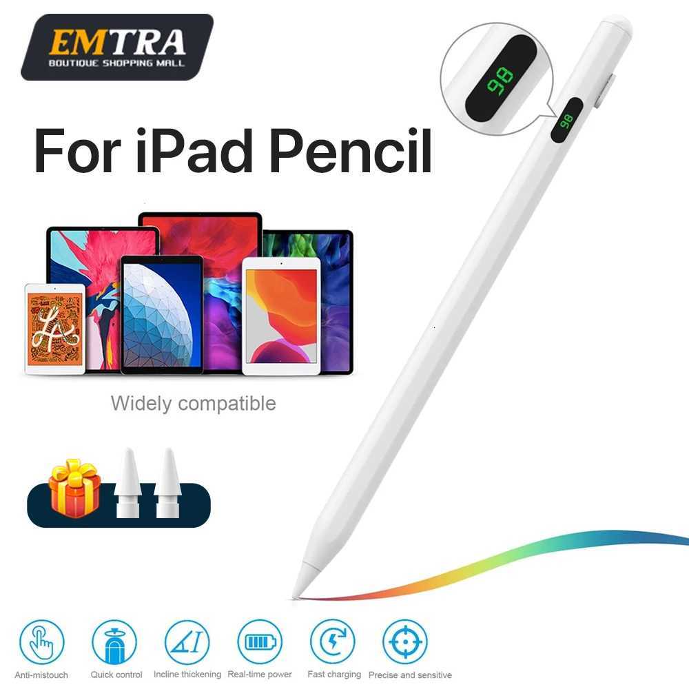 For Pencil 2 1 Palm Rejection Power Display iPad Accessories iPad 2022 2021 2020 2019 2018 Pro 11 129 Air Mini Stylus Pen C2512013