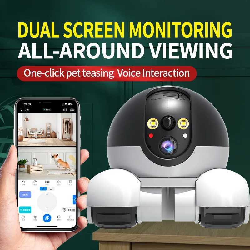4MP V360pro APP Running Dual Lens IP De Camera Fl Color AI Humanoid Detection He Security CCTV Baby Monitor C251202