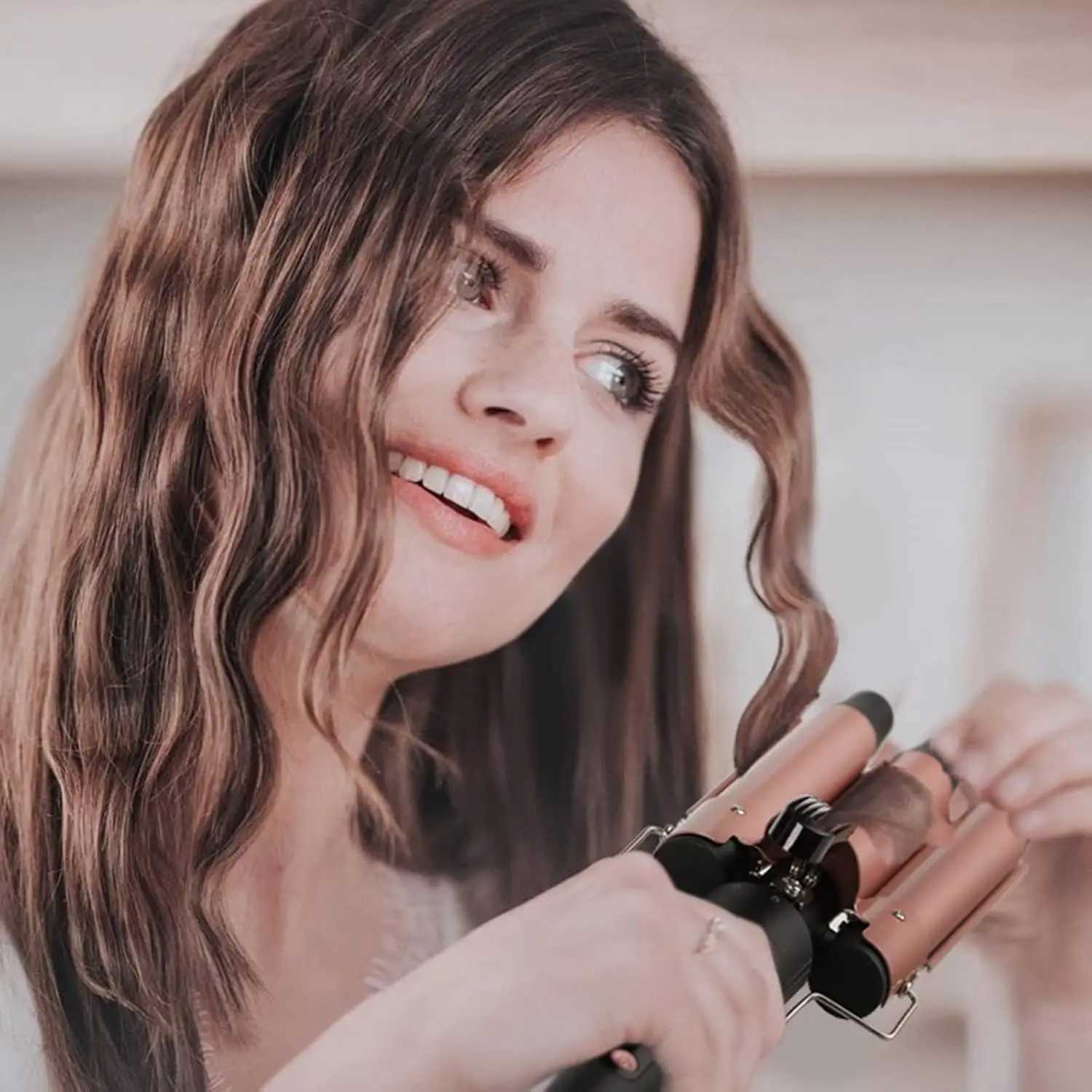 5-in-1 Curly Hair B Set Mti-Curly Hair Curly Hair B Set with a Heat B and 4 Interchangeable Ceramic Curly Hair C251202