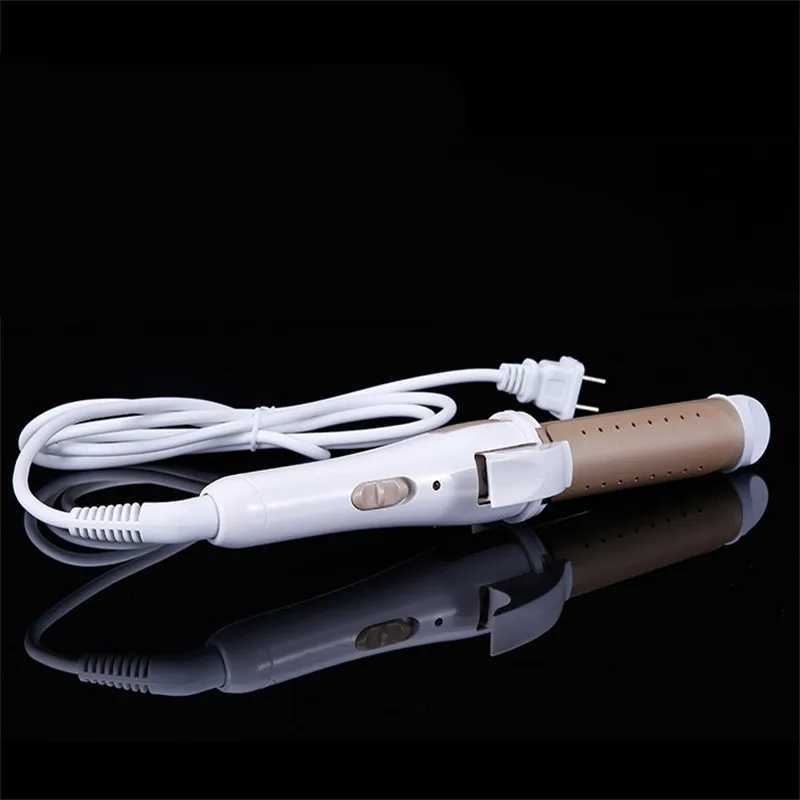 Professional Mtifunction 3 In 1 Gold Ceramic Hair Curler Hair Curling Iron Hair Straightener Heated Roller Hair Styling Tools C251202