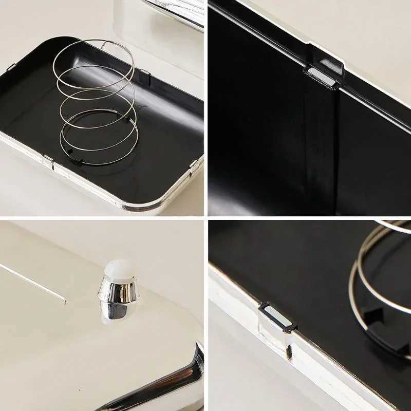 Luxury Golden Tissue Boxes Storage Napkin Holder Paper Case Organizer Ornament Craft Desktop Tissue Holder Kitchen Tissue Box H251201