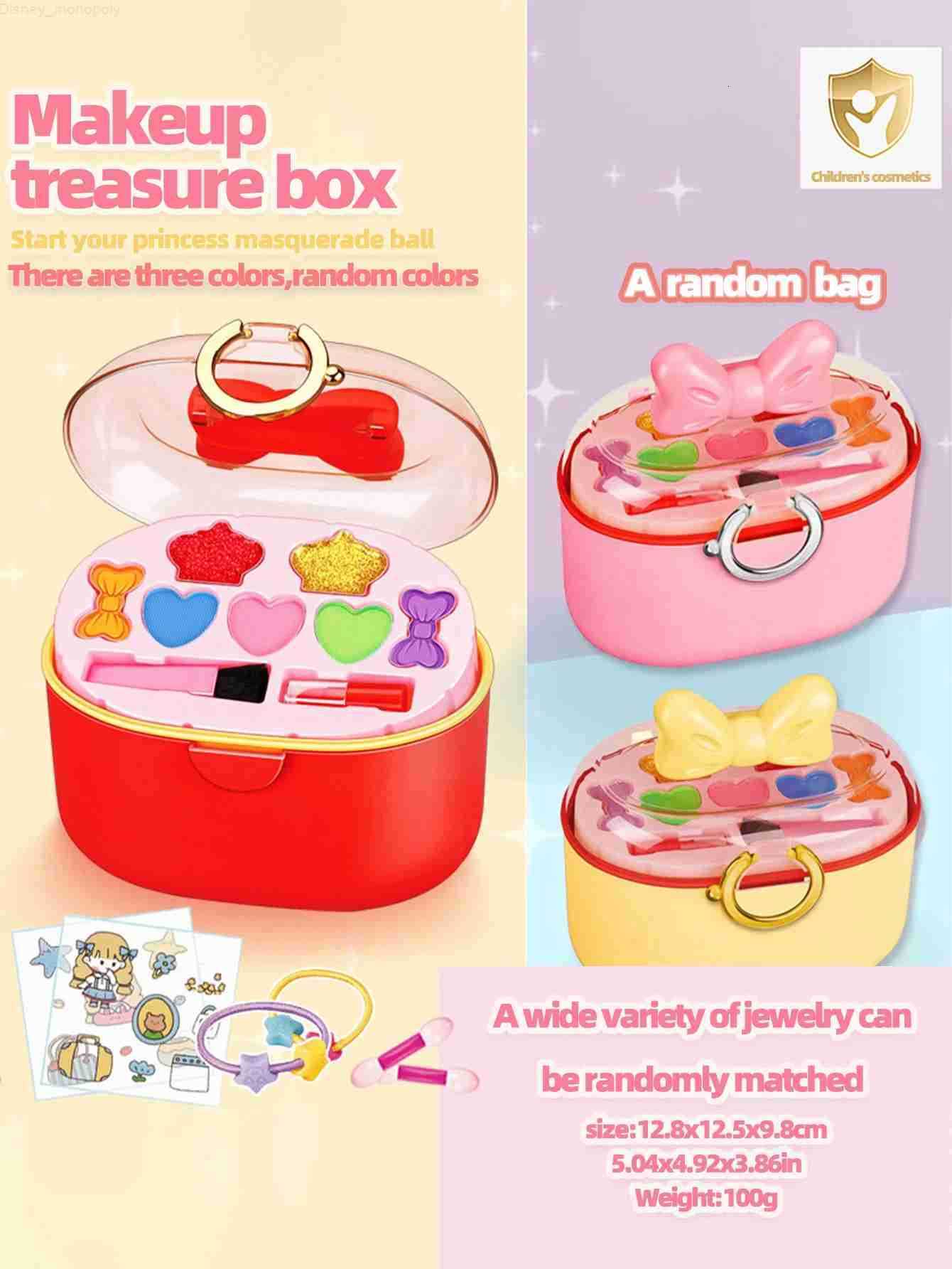 Disney Childrens makeup princess makeup box girls toys makeup set lipstick eyeshadow safe and non-toxic toys birthday Christmas gift H251202