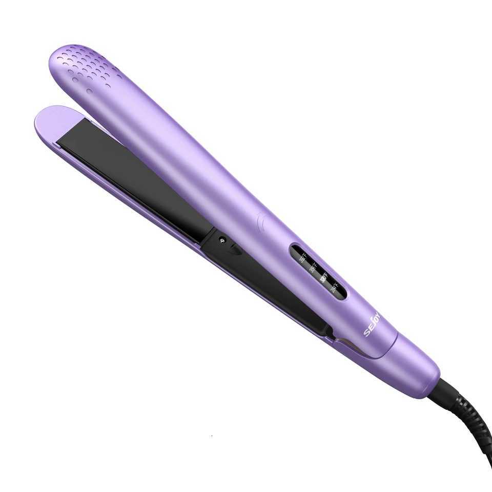 Sejoy 1 inch Ceramic Curling Irons for Hair Curler Digital Temp Control Fast Heat Up 60 Min Auto Shut Off Purple C251202