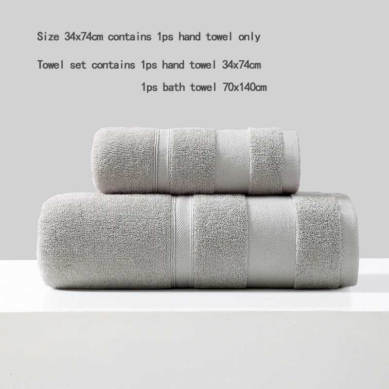 Battilo Cotton Bath Towel Soft Absorbent Face Hand Towels Luxury Hotel Spa Bathroom Towel Solid Beach Towel 2Pcs Bath Towel Set Y251202