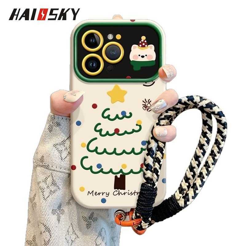 Christmas tree for iPhone 17pro max mobile phone case 16 large window 15 matte 14 anti-drop 12/11 soft case X J251202