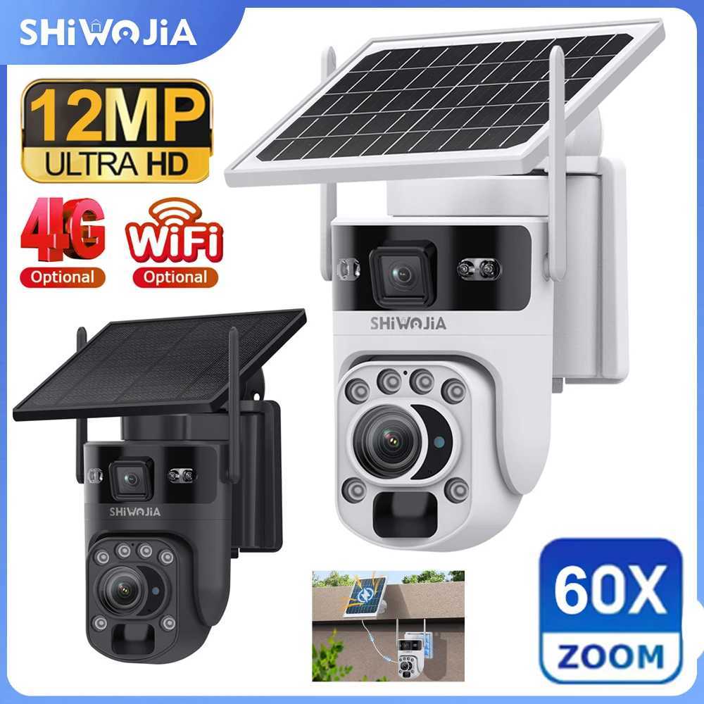 INQMEGA 12MP 60X Optics Zo 2-Lens 4G WIFI Solar Camera Wireless Outdoor Security PIR Human Detection Color Night Vision UBOX C251202