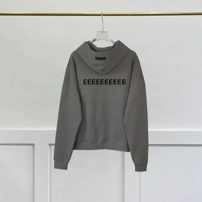 Season 7 Double Line Front and Back Double Row Flocking Letter Hoodies Classic High Street Mens Hoodie Loose Casual Couple Coat J251203